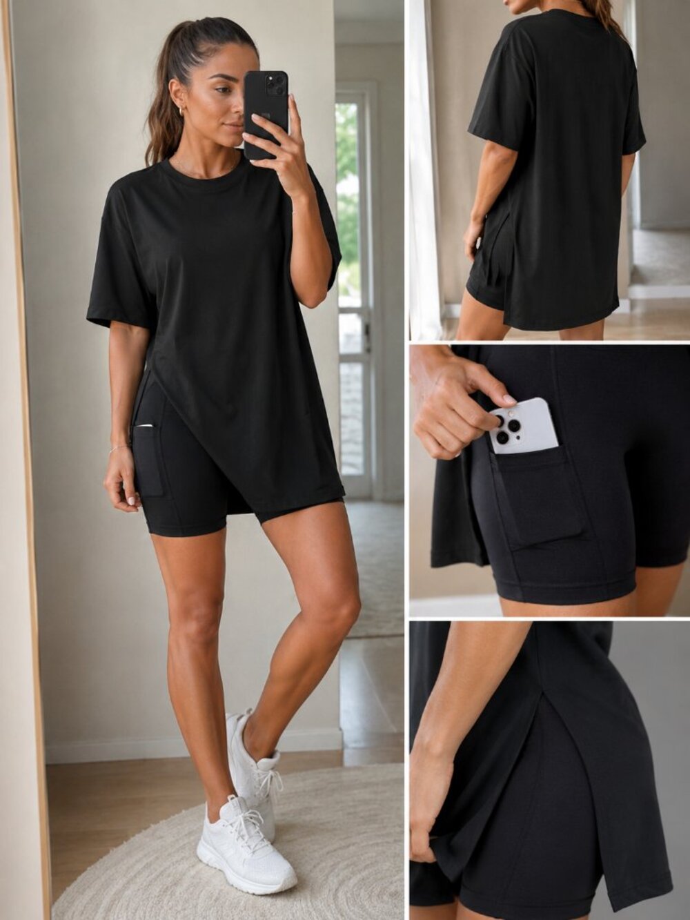 Rovena Set - Oversized Tee + Shorts